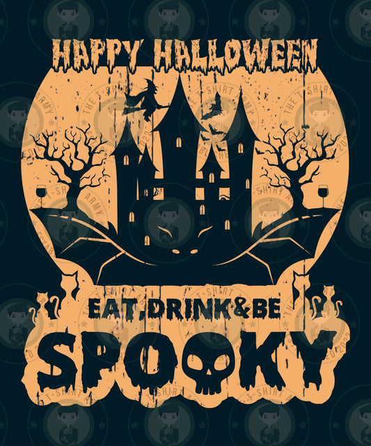 Happy Halloween Eat, Drink, & Be Spooky Transfer