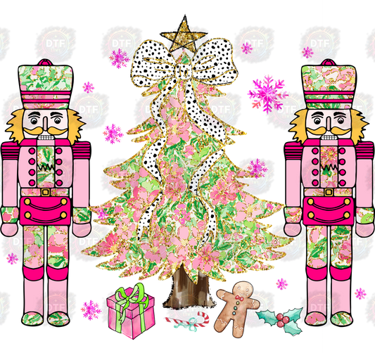 Colorful Christmas Tree with Bow