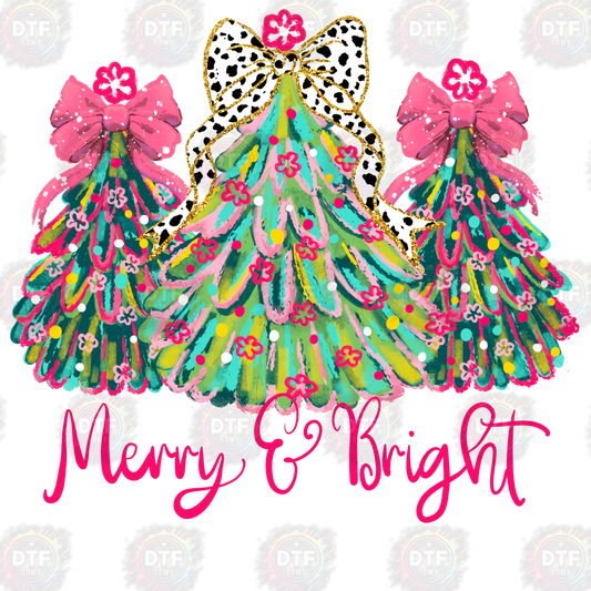 Free Glitter Merry Christmas Tree