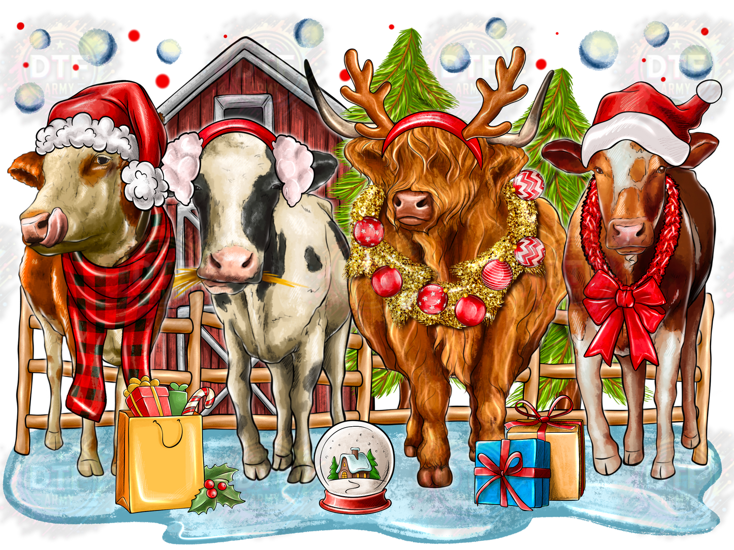 Christmas Cows