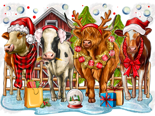 Christmas Cows