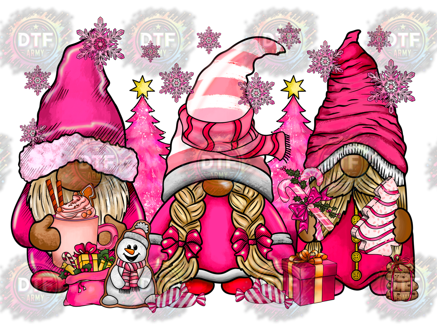 Christmas Pink Gnomes