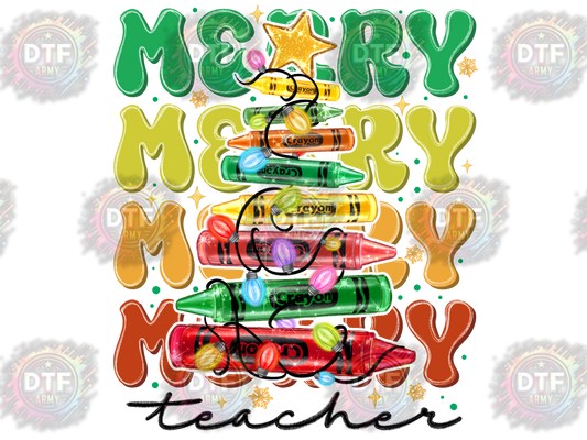 Christmas Crayon Merry