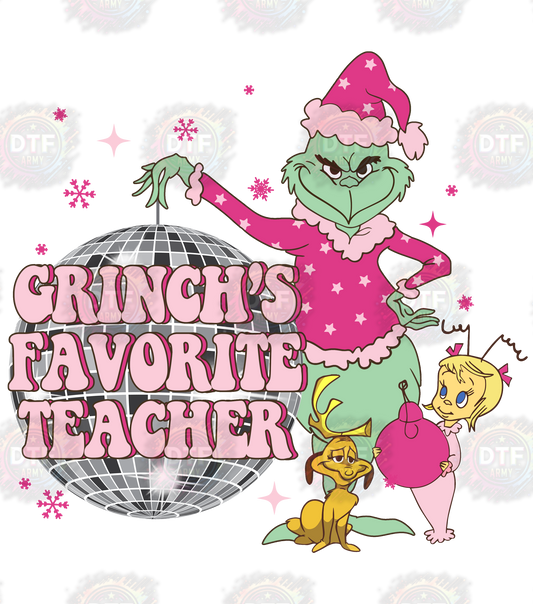 Grinch Favorite Teacher Christmas