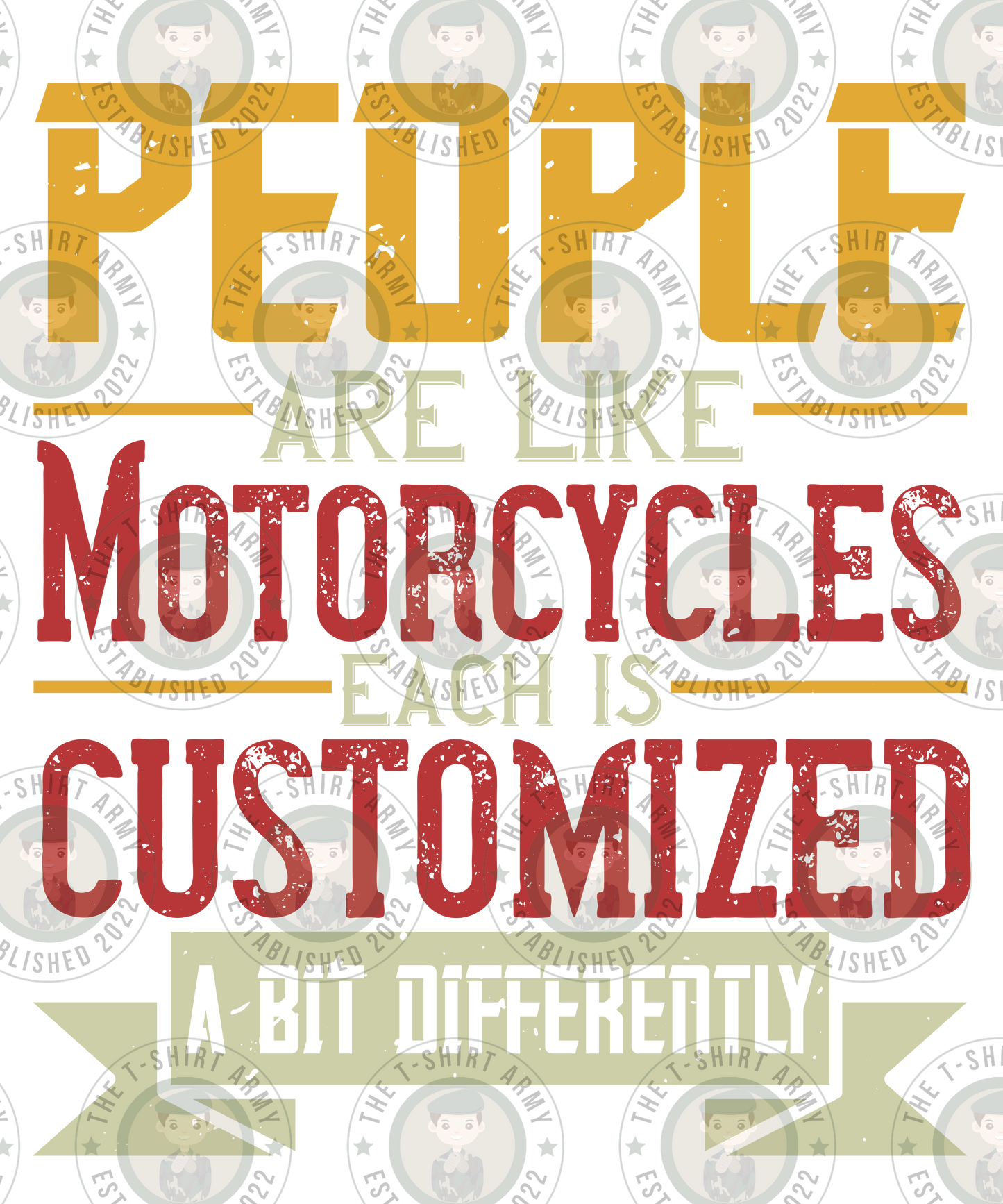 People Are Like Motorcycles Transfer