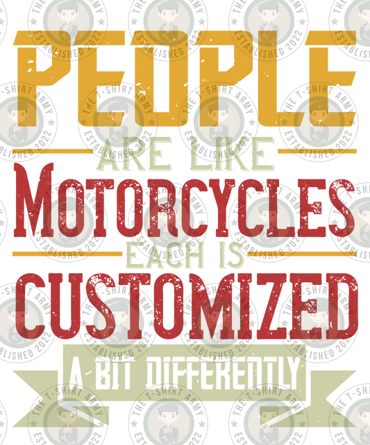 People Are Like Motorcycles Transfer