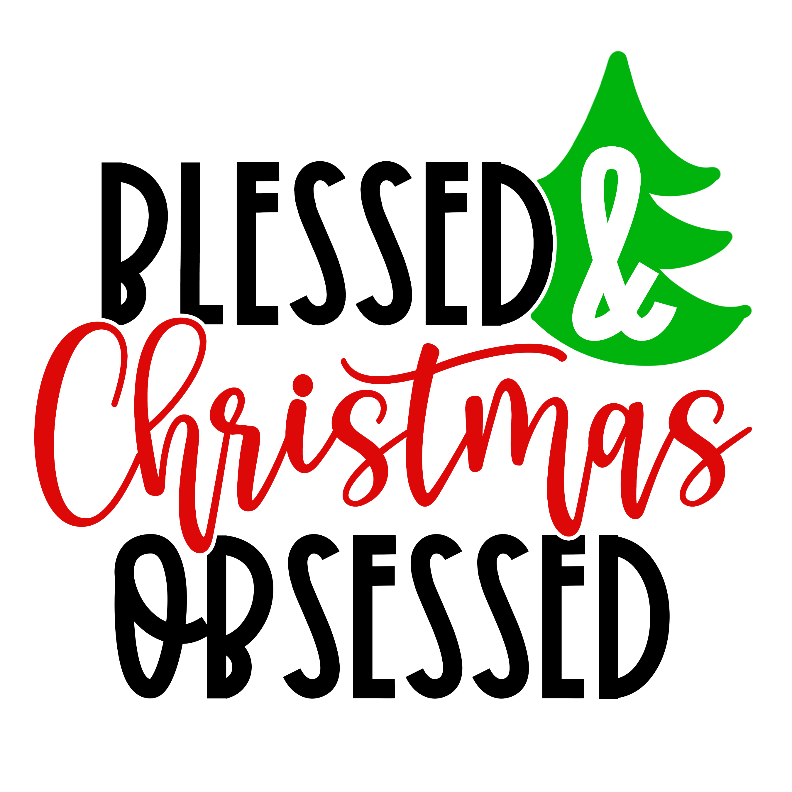 Blessed & Christmas Obsessed – The T-Shirt Army